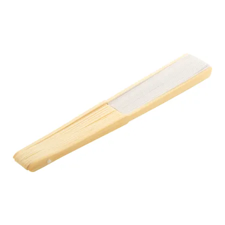 VENTAGLIO BIANCO IN CARTA E MANICO BAMBOO PER MATRIMONI