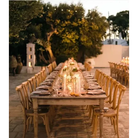 SEDIA CROSS THONON IN LEGNO MASSELLO E SEDUTA IN RATTAN