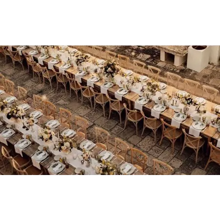 SEDIA CROSS THONON IN LEGNO MASSELLO E SEDUTA IN RATTAN